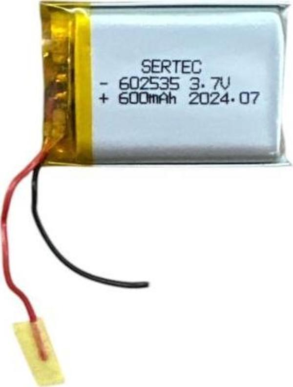 602535 3.7V 600 MAh Li-Polymer Pil Devreli/1.5A - Image 1