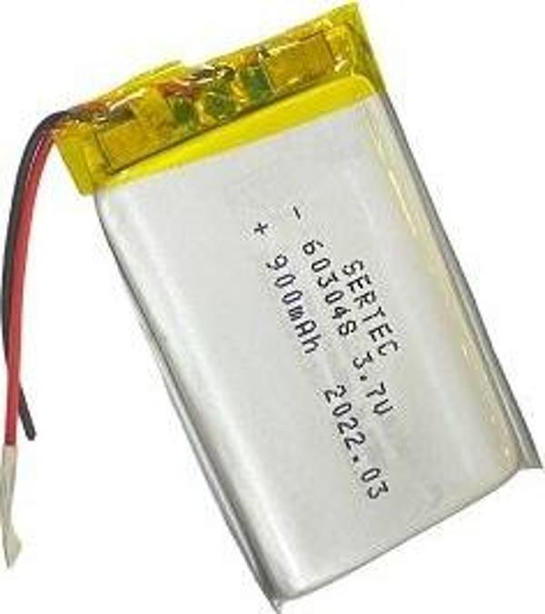 603048 3.7V 900 MAh Li-Polymer Pil Devreli/1.5A - Image 1