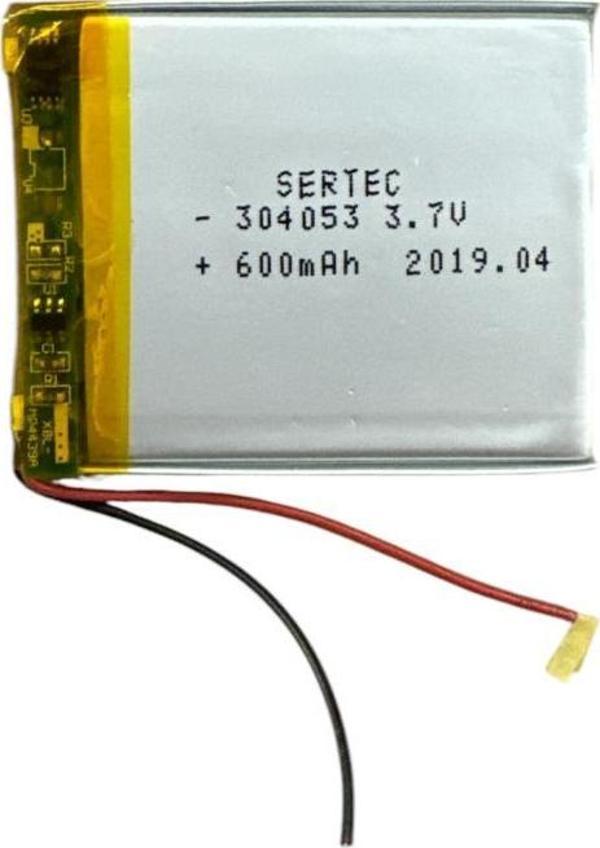 304053 3.7V 600 MAh Li-Polymer Pil Devreli/1.5A - Image 1