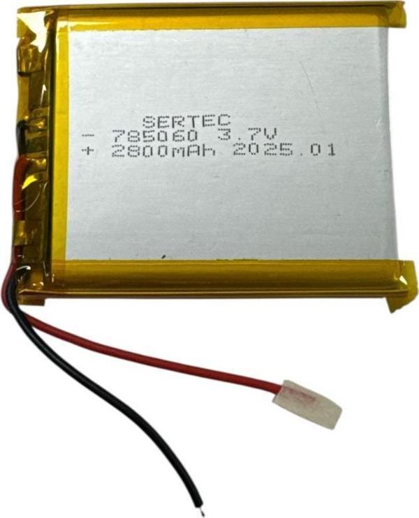 785060 3.7V 2800mAh Li-Polymer Pil Devreli/1.5A - Image 1