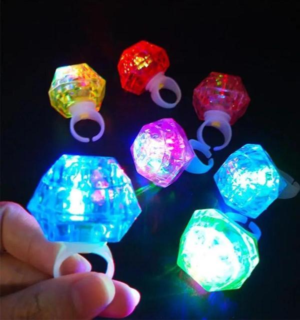 Kristal LED Parti Yüzük Seti 6 lı - Image 1