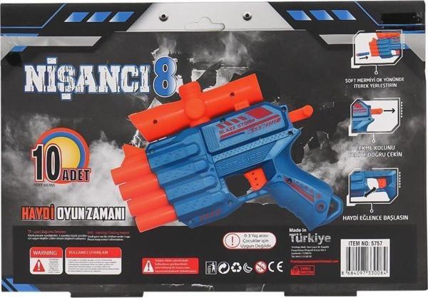 FAB 5757 4 Ağızlı Dart Atıcı Silah -Prestij Oyuncak - Image 1