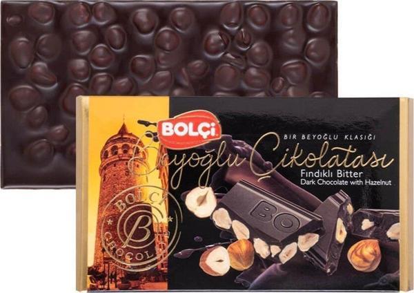 Bolçi Beyoğlu Fındıklı Bitter Çikolata 60 gr - Image 1