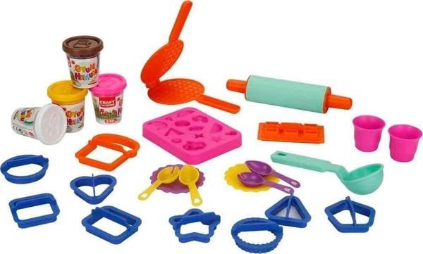 3493 Crafy Tatlı Düşler Oyun Hamuru Seti 200 g 22 Parça -Sunman - Image 1
