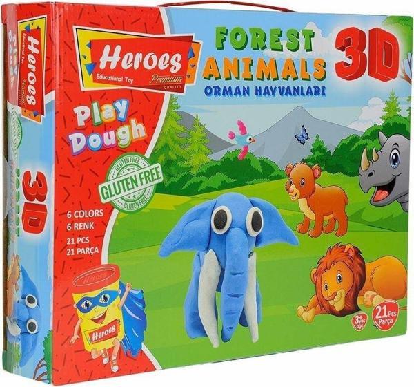 ERN-571 HEROES 3D ORMAN HAYVANLARI SETİ - Image 1