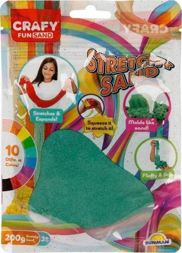 3608 Crafy Streç Oyun Kumu Yeşil 200 g - Image 1
