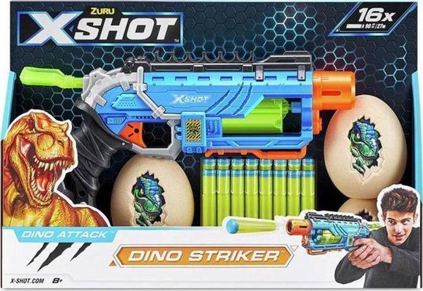 4860 X Shot Sünger Atan Dino Attack Striker Silah -Sunman - Image 1