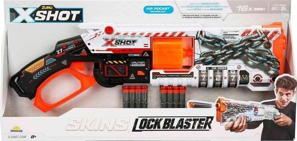 36606 X-Shot Skins Lock Blaster 16 Mermili Sünger Dart Atan Silah 56 cm -Sunman - Image 1