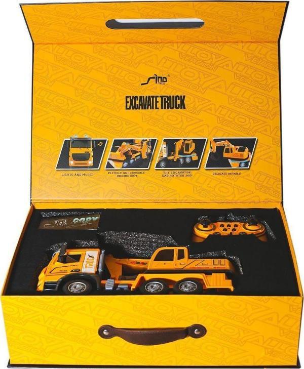 HJ8001-2 Kumandalı  Metal  Excavate Truck -Gepettoys - Image 1