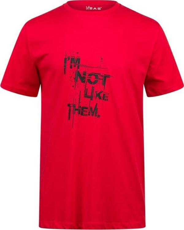 2AS Alex Baskılı Erkek Sıfır Yaka T-Shirt 035 - Image 1
