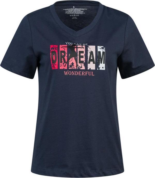 2AS Alone Baskılı V Yaka Kadın T-Shirt 404 - Image 1