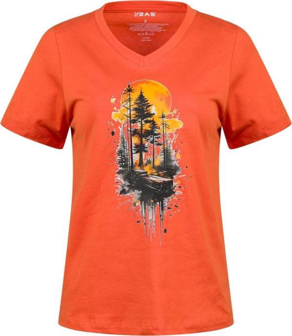 2AS Alone Baskılı V Yaka Kadın T-Shirt 413 - Image 1