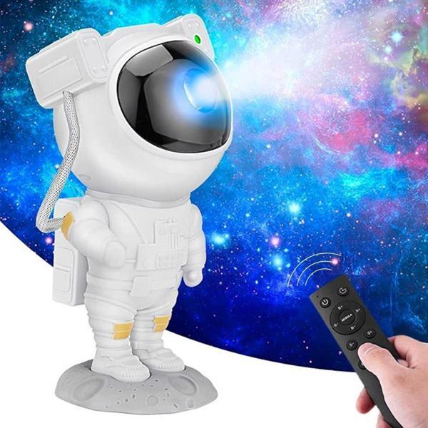 Bebek Odası için Uzaktan Kumandalı Zamanlayıcılı Rengarenk Astronot Projektör Gece Lambası - Image 1