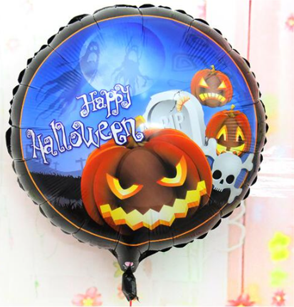 Büro Ev Partisi için 45CM Happy Halloween Balkabağı Folyo Balon - Image 1