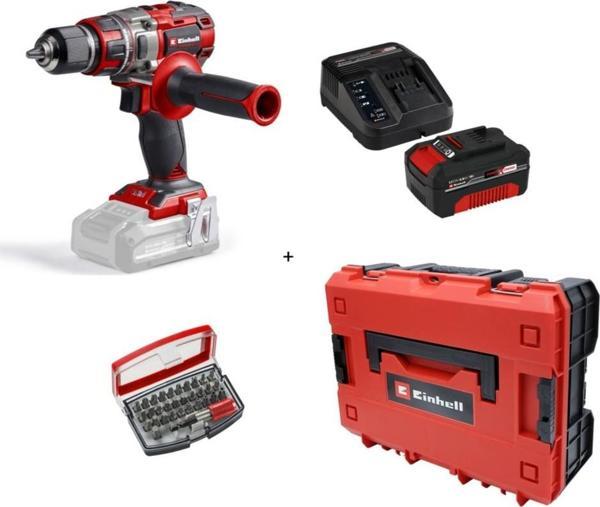 Einhell Tp-Cd 18/80 Li Bl Solo Darbesiz Matkap Vidalama + 1 x 4 Ah Starter Kit Akü (Çanta ve Bits Uç Dahil) - Image 1