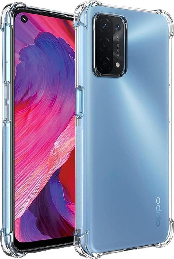 Oppo A54 Uyumlu Darbe Önleyici Sararmaya Dayanıklı Airbag Korumalı Ultra Slim TPU Şeffaf Silikon Kılıf - Image 1