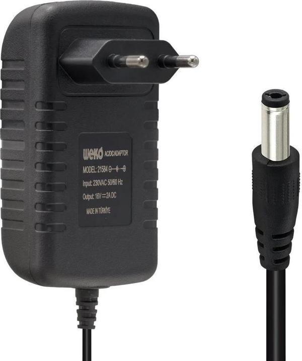 Weko 16 Volt - 2 Amper 5.5*2.5 Uçlu Yerli Üretim Power Jacklı Santral Adaptörü - Image 1