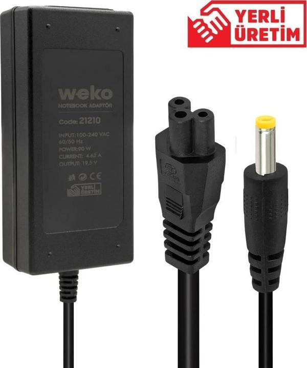 Weko 19.5 Volt 4.62 Amper 90 Watt Notebook Adaptör (4.0*1.7 Uçlu) - Image 1