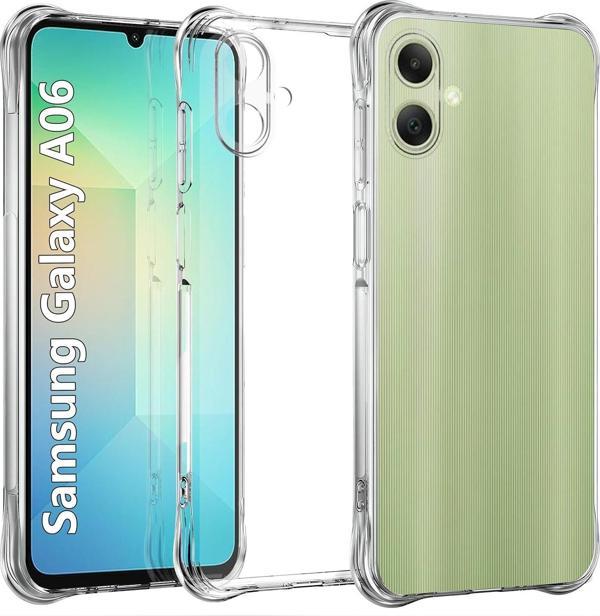 Samsung Galaxy A06 Uyumlu Darbe Önleyici Sararmaya Dayanıklı Airbag Korumalı Ultra Slim TPU Şeffaf Silikon Kılıf - Image 1