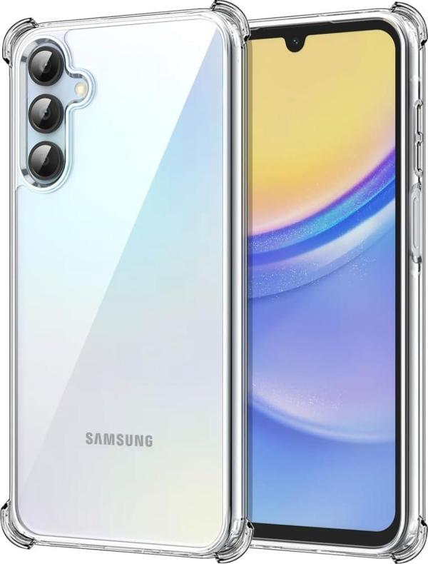 Samsung Galaxy A15 Uyumlu Darbe Önleyici Sararmaya Dayanıklı Airbag Korumalı Ultra Slim TPU Şeffaf Silikon Kılıf - Image 1
