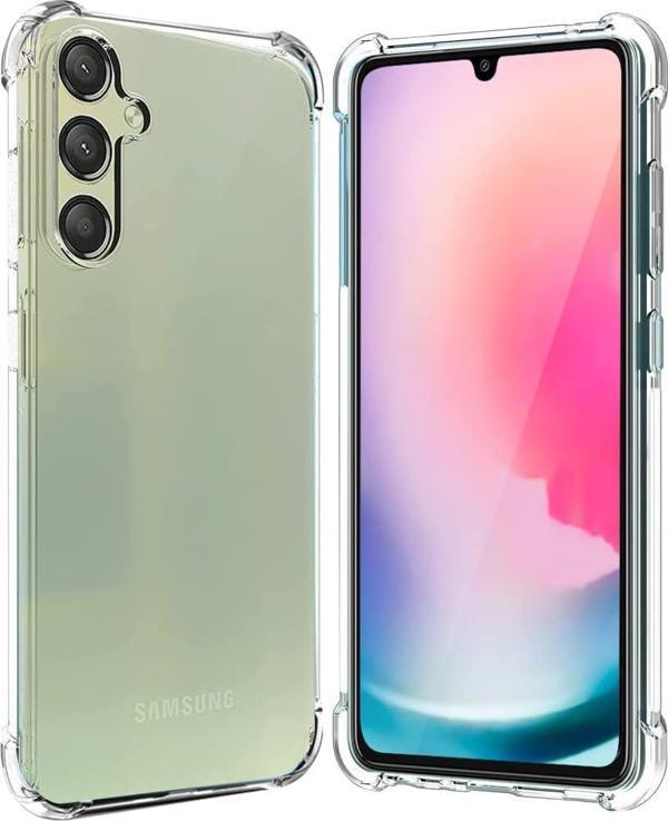 Samsung Galaxy A24 Uyumlu Darbe Önleyici Sararmaya Dayanıklı Airbag Korumalı Ultra Slim TPU Şeffaf Silikon Kılıf - Image 1