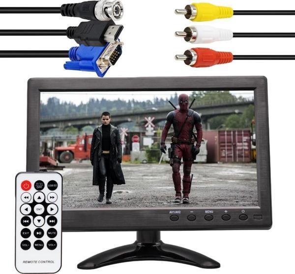 PowerMaster PM-6092 10.1" Çok Fonksiyonlu 1080P HD Araç Monitörü - HDMI/VGA/BNC/RCA/USB Girişli - Image 1