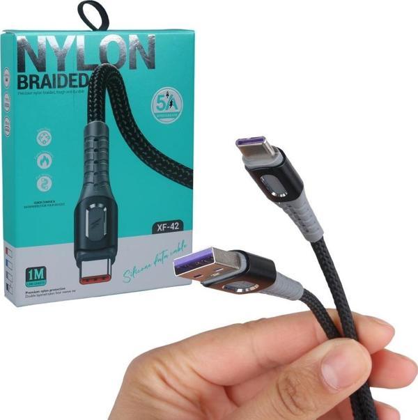 PowerMaster PM-3785 USB-A TO Type-C 5 Amper Şarj Ve Data Veri Kablosu (1 Metre) - Image 1