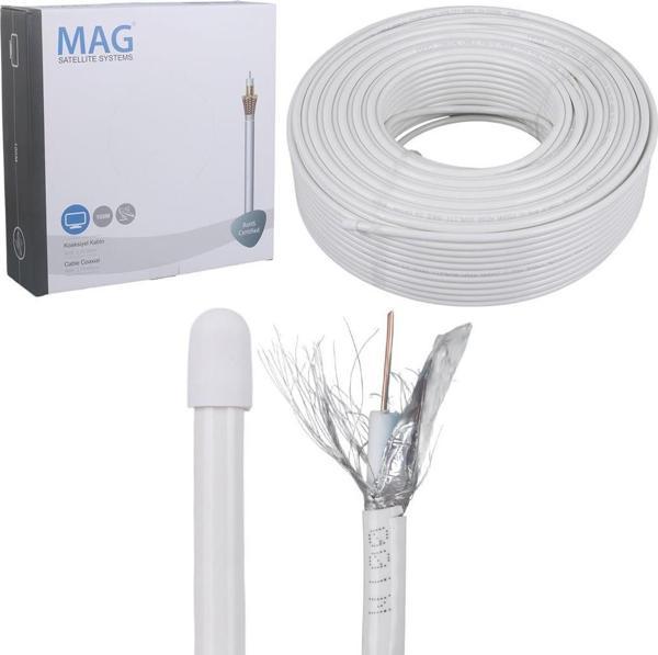 Mag RG6/U4 Bakır İthal 100 Metre Anten Kablosu - Image 1