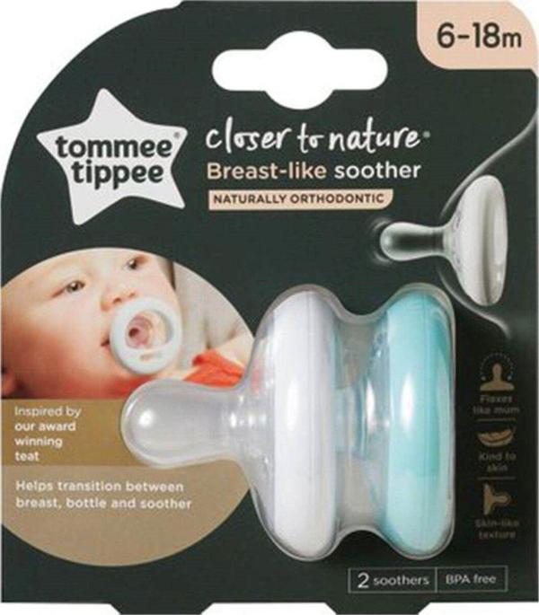 Tommee Tippee 2X Breastlike Emzik Gece 6-18 Ay - Image 1