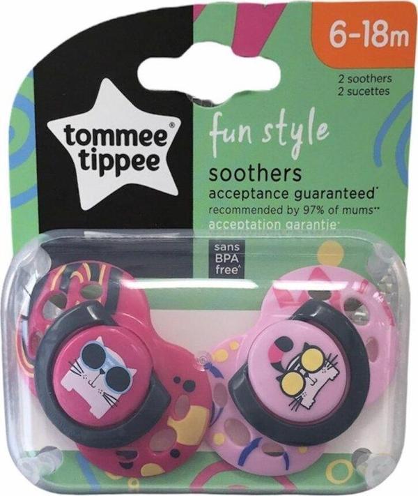 Tommee Tippee Fun Emzik 2Li 6-18 Ay Pembe - Image 1