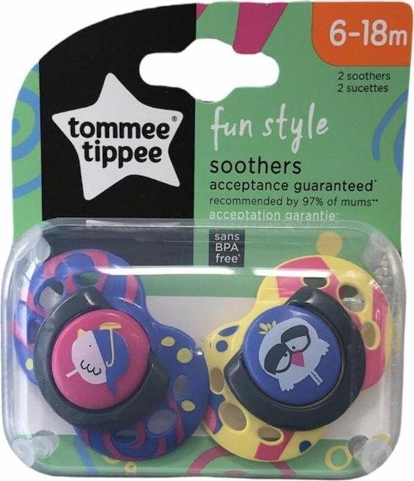 Tommee Tippee Fun Emzik 2Li 6-18 Ay Sarı - Image 1