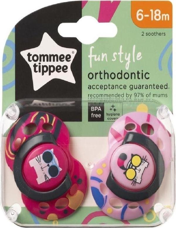Tommee Tippee Fun Style Ortodontik Emzik 2'Li - Image 1