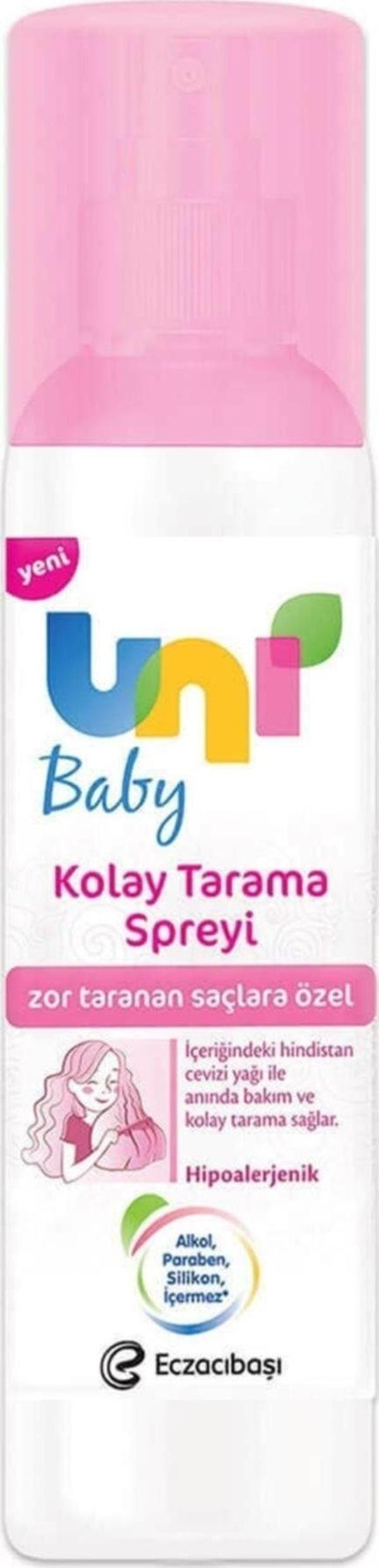 Uni Baby Kolay Tarama Saç Spreyi 200 Ml Kategori: Diğer Bebek Bakım Ürünleri - Image 1