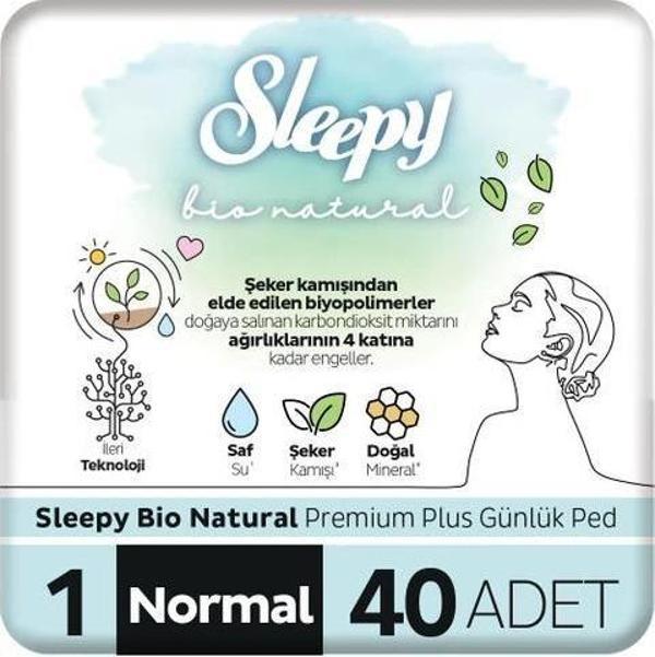 Sleepy Bio Natural Günlük Ped 40'lı 7 AL 6 ÖDE ve ROSIE - Image 1
