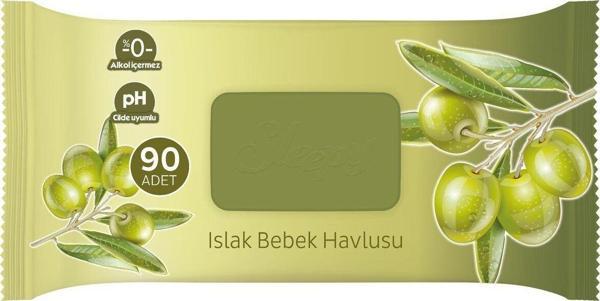Sleepy Sensitive Zeytinyağlı Islak Havlu 90 lı 7 Paket - Image 1