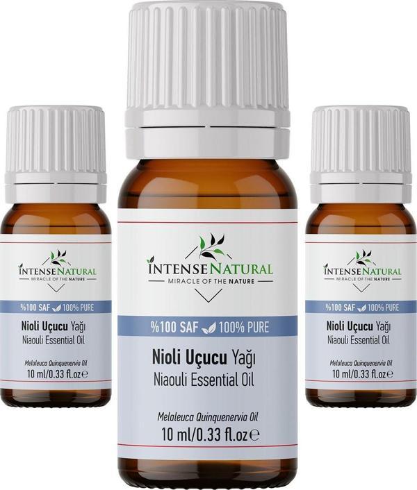 İntense Natural Nioli Uçucu Yağı 10 Ml X 3 %100 Saf Ve Doğal Niaouli Essential Oil - Image 1