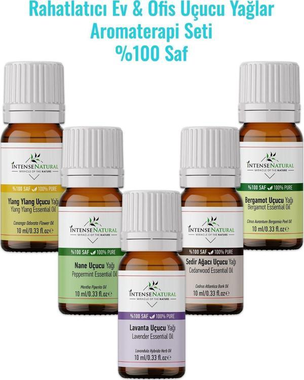 İntense Natural Rahatlatıcı Ev Ve Ofis Aromaterapi Uçucu Yağlar Seti %100 Saf Ve Doğal Buhurdanlık Yağı No:1 - Image 1
