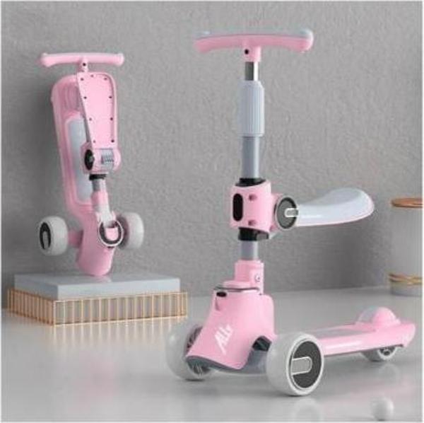 Ally Ayarlanabilir Yükseklik 3 Tekerlekli Çocuk Scooterı Katlanabilir Kaykay - Image 1