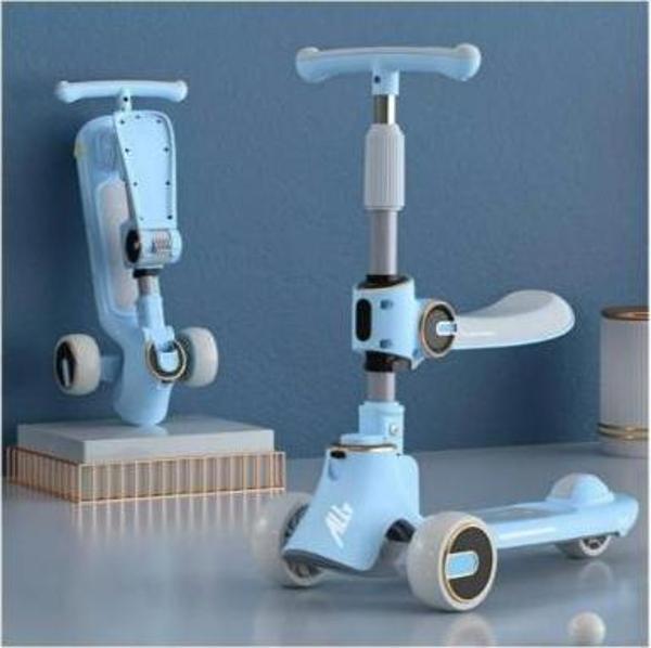 Ally Ayarlanabilir Yükseklik 3 Tekerlekli Çocuk Scooterı Katlanabilir Kaykay - Image 1