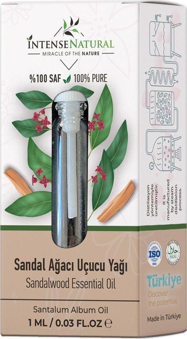 İntense Natural Sandal Ağacı Uçucu Yağı 1 Ml %100 Saf Ve Doğal Sandalwood Essential Oil - Image 1