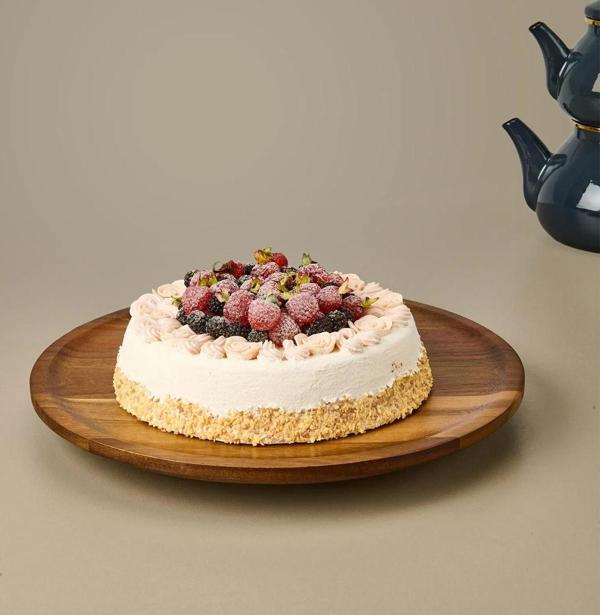 Arow Akasya Yuvarlak Dönerli Sunumluk 35 cm - Image 1