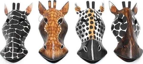 Ahşap Dua Asmalı 20 Cm Zebra Maske 3galıleo-4 - Image 1