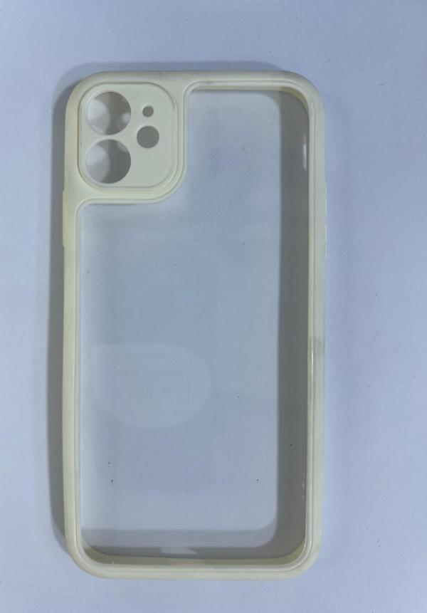 ARMORİX İPHONE 11 BEYAZ ŞEFFAF KAMERA KORUYUCULU SİLİKON KILIF - Image 1
