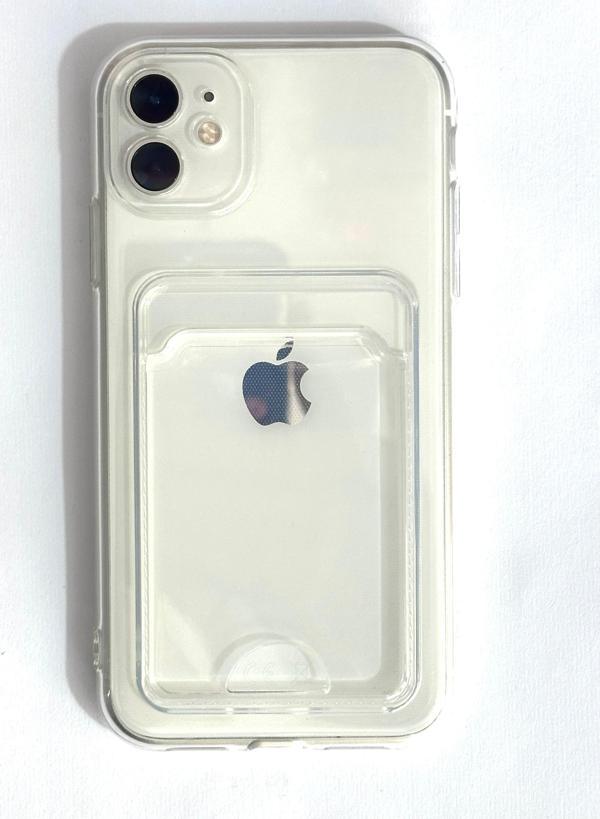 ARMORİX İPHONE 11 LÜX ŞEFFAF KART KOYMALI SİLİKON KILIF - Image 1