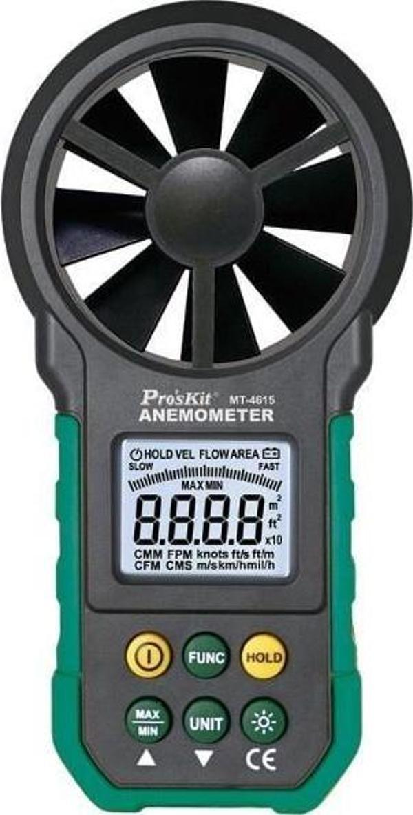 Luxury,  • Hava hızı ve hava hacmi ölçümü, Anemometre, Proskit MT-4615 - Image 1
