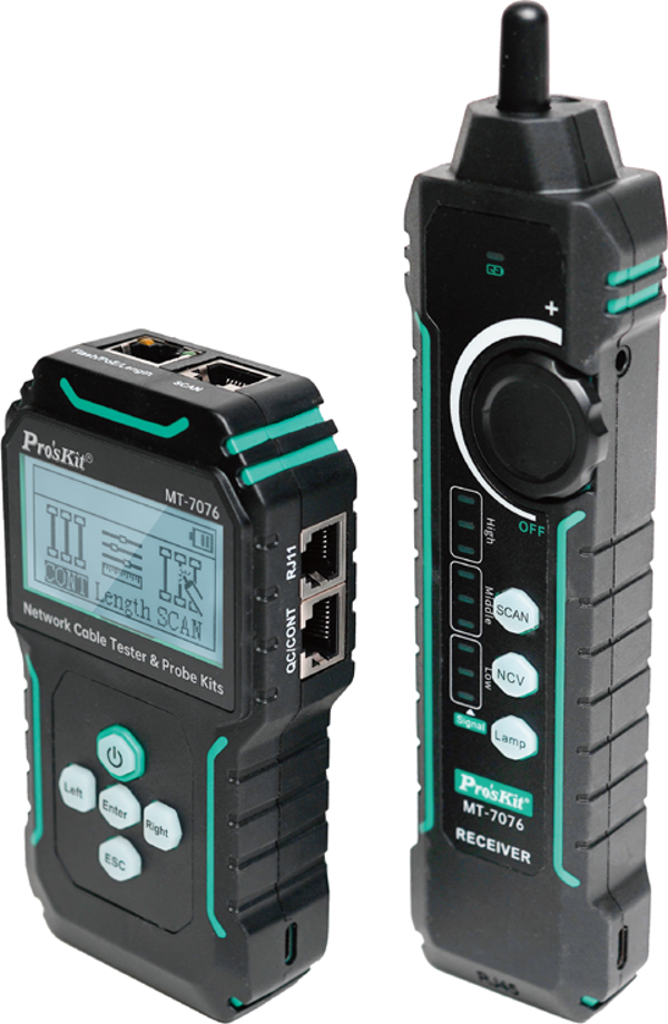 Luxury,  Kablo Takip Lcd Ekran Poe Network Kablo Test Cihazı Proskit MT 7076 - Image 1