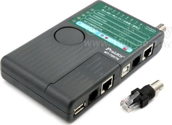 Luxury,  RJ-45/ RJ-11/ RJ12 /USB /BNC Kablo Test Cihazı Proskit MT-7057N - Image 1