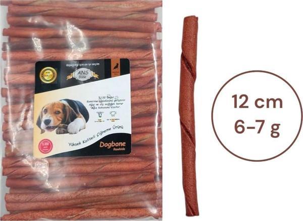 Naturel Burgu Köpek Kemiği 12 cm | 6-7 gr – %100 Doğal, Diş Temizleyici ve Çiğneme Desteği 160 Adet - Image 1