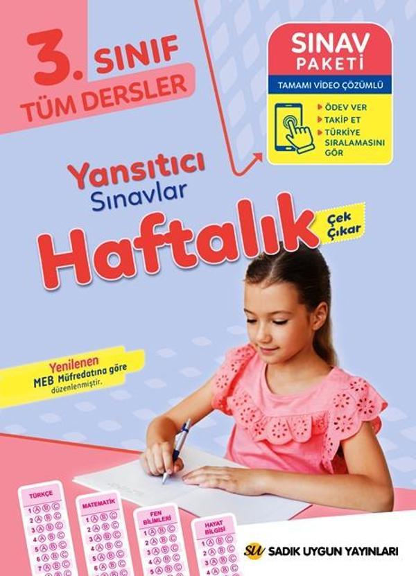 3.Sınıf Tüm Dersler Yansıtıcı Haftalık Sınavlar - İş Bankası Kültür Yayınları - Image 1
