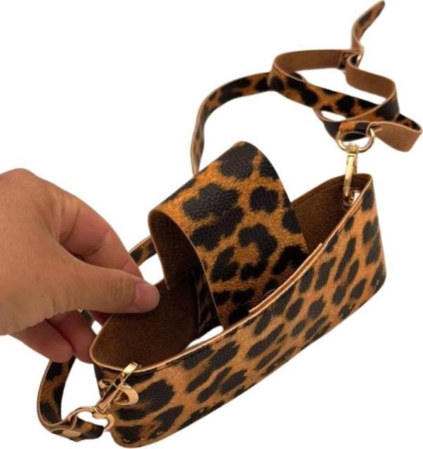 Angel Çanta Aksesuar Kapsül Model Leopar Renk Çanta Yapım Seti Light Gold  Metalli - Image 1